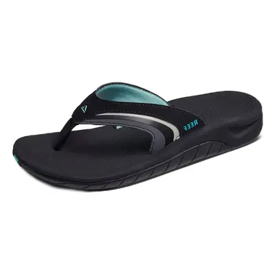 Reef Women's Sandals Girls Slap Black/Black/Aqua