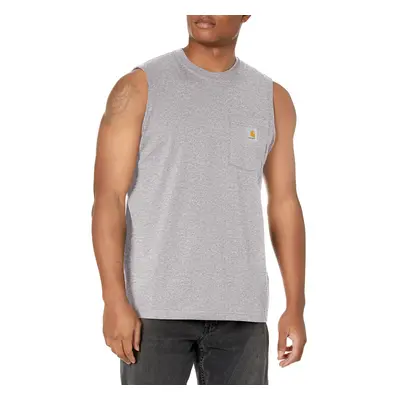 Carhartt Men's Workwear Pocket Sleeveless Midweight T-Shirt Relaxed Fi