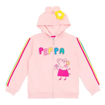 Peppa Pig Little Girls Fleece Zip Up Hoodie Pink