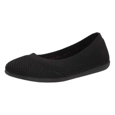 Skechers Women's Cleo Sport-What A Move Ballet Flat Black/Black