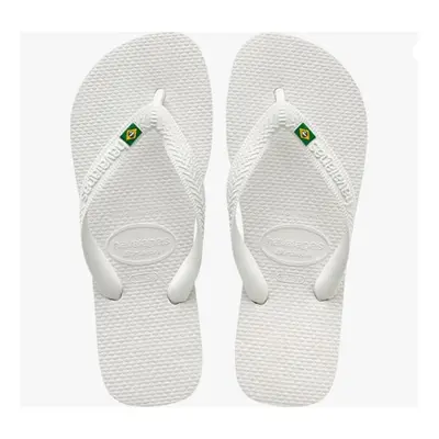 Havaianas Unisex Brasil Flip Flops, White White, 1/2 UK