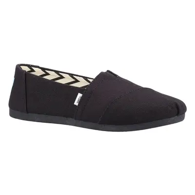 (Black, (Adults')) TOMS Alpargata 100% Cotton Women's Black Espadrilles