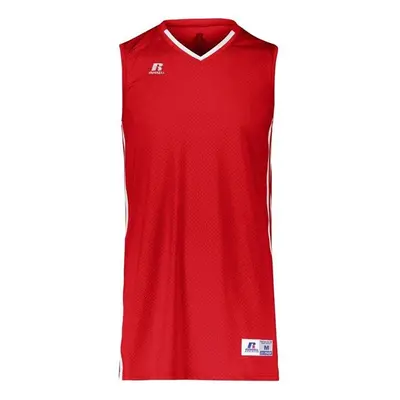 Russell 4B1VTM.TRW.XL Adult Legacy Basketball Jersey, True Red & White - Extra Large