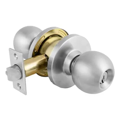 Master Lock BLC0232DKA4 Storeroom Cylindrical Ball Knob Commercial Grade Brushed Chrome Finish