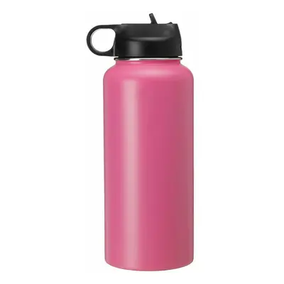 (Pink) Women 946ML Portable Stainless Steel Thermos Vacuum Cup Outdoor Camping Traveling Water B