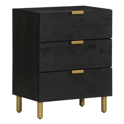 vidaXL Bedside Cabinet Nightstand Bed Table Bed Cabinet Black Engineered Wood