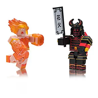 Roblox celebrity collection - Heroes of Robloxia: Ember & Midnight Shogun game Pack Includes Exc