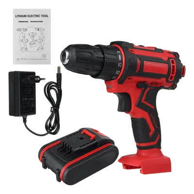 (One Battery, EU Plug) 6000mAh 48V Electric Drill In Electric Impact Power Drill