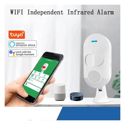 WIFI Independent Infrared Detection Alarm PIR Motion Detector Sensor for Home Security Work With