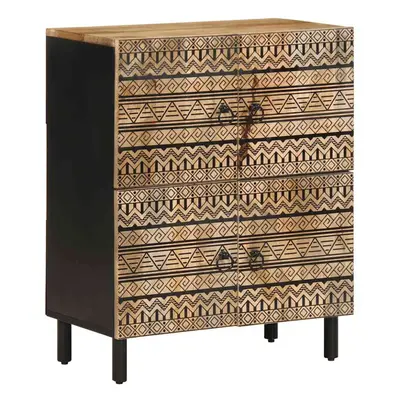 vidaXL Sideboard Cupboard Storage Cabinet Highboard Solid Rough Wood Mango