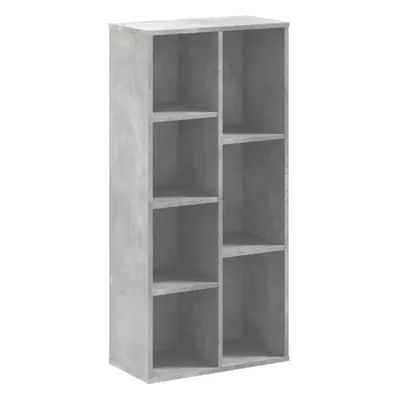 (concrete grey) vidaXL Bookcase Bookshelf Rack Storage Cabinet Book Stand Engineered Wood