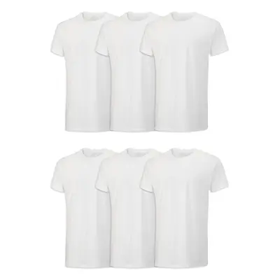 Fruit of the Loom Men's Stay Tucked Crew T-Shirt - Small - White (Pack