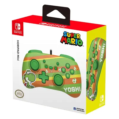 HORI Super Mario HoriPad Mini Wired Controller Yoshi | Nintendo Switch