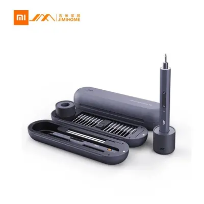 (As The Picture) XIAOMI JIMIHOME Mini Electric Screwdriver Set Rechargeable Type C Mini Electric