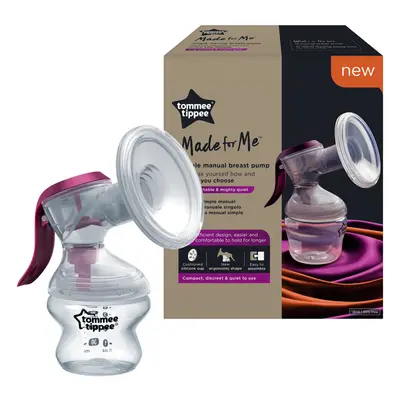 Tommee Tippee Made for Me Single Manual Breast Pump with Soft Silicone Cup