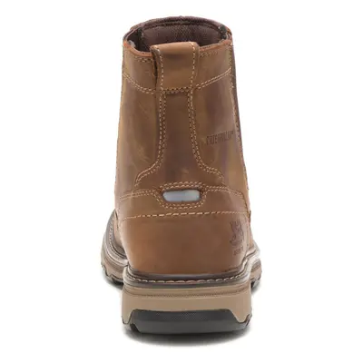 (Brown, (Adults')) Caterpillar Pelton Leather Dark Beige