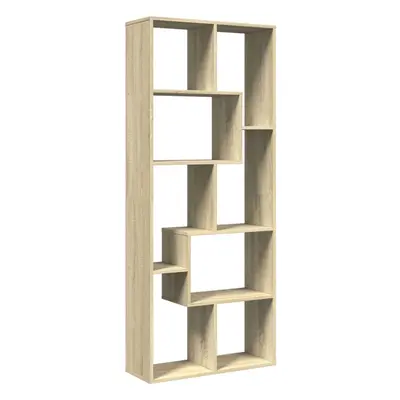 (sonoma oak) vidaXL Room Divider Bookcase Shelf Bookshelf Engineered Wood