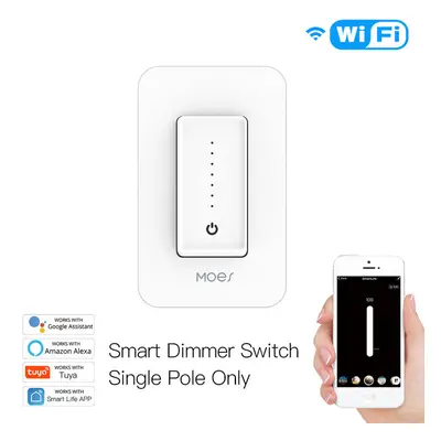 US WiFi Smart Light Dimmer Switch Smart Life/Tuya APP Compatible with Alexa Google Home for Voic