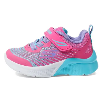 Skechers Kids Girls Microspec-Rejoice Racer Sneaker Black/Multi Li