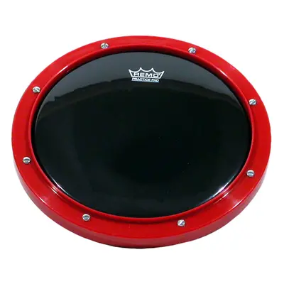 Remo RT-0010-58 10"" Red Tunable Practice Pad with Ambassador Ebony Dr