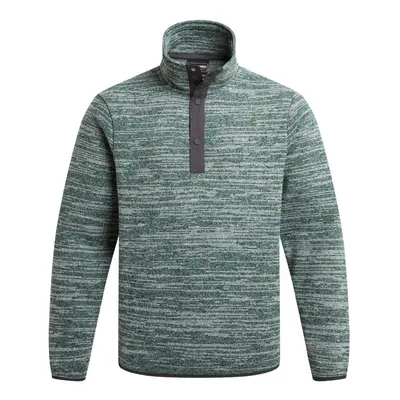 (L, Viridian) Craghoppers Mens Finnian Melange Overhead Fleece Top