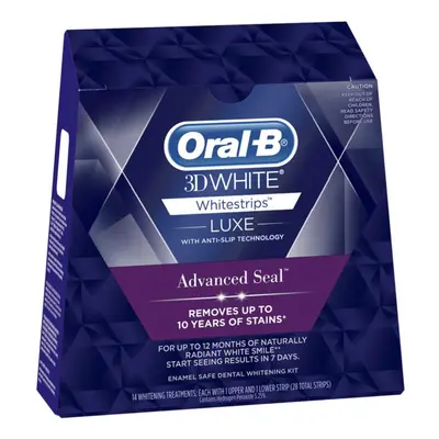 Oral B 3D White Strips Luxe Advanced Seal Teeth Whitening Treatment