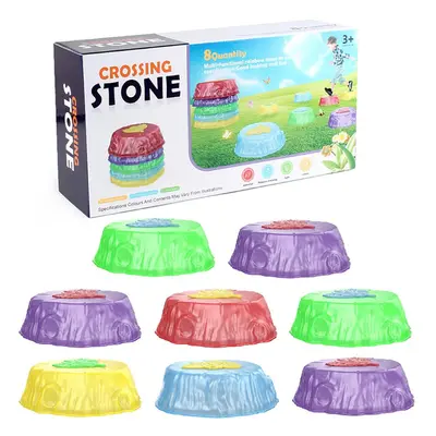 (8PCS) Kids Light-Up Balance Stepping Stones - Set of