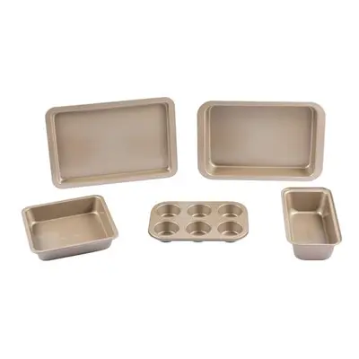 BW12603GEU7 Bakes Piece Bakeware Set â Non-Stick Coated Roaster, Baking Tray, Square Pan, Loaf