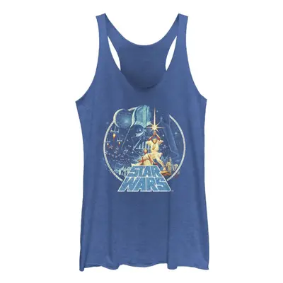 Star Wars Officially Licensed Vintage Victory Junior's Racerback Tank