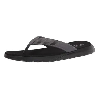 adidas mens Comfort Flip Flop Black/Grey/Grey