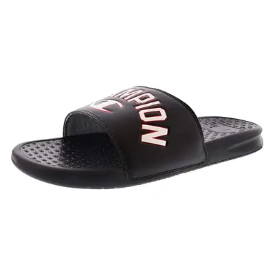 Champion mens Club Slide Slippers Black