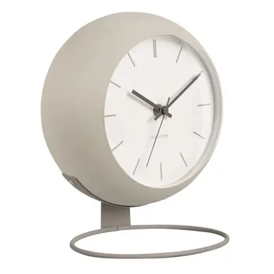 Karlsson Table Clock - Nirvana Globe - Warm grey