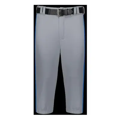 Russell R21LGM.B9R.3XL Adult Piped Diamond Series Knicker 2.0 Pant, Baseball Gray & Royal - 3XL