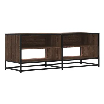 (brown oak, 120.5 x x cm) vidaXL TV Cabinet TV Stand Media TV Unit Engineered Wood and Metal