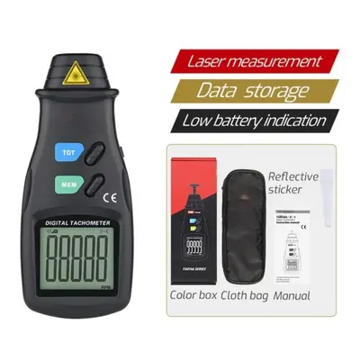 (TA8146A) 2.5~99999 RPM Digital Tachometer LCD Display Non-Contact Digital Laser Tachometer Spee