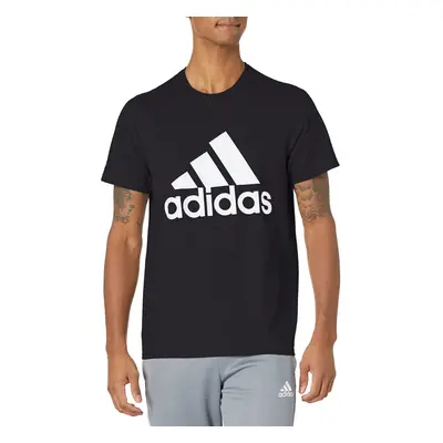 adidas Men's Badge of Sport Tee Black/White Large