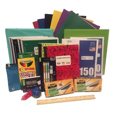 Secondary School Supply Pack - Essential Items for College, High School or Middle School. Includ