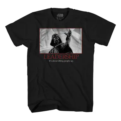 STAR WARS Darth Vader Leadership Motivational Poster Mens T-Shirt(Blac