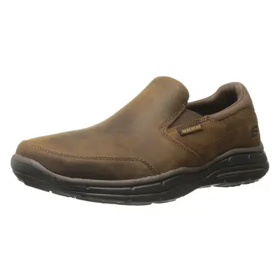 Skechers Men's Glides Calculous Slip-On Loafer Dark Brown 3E US