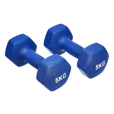 Amazon Basics Neoprene Dumbbell Pair, 10kgs x kg, Blue