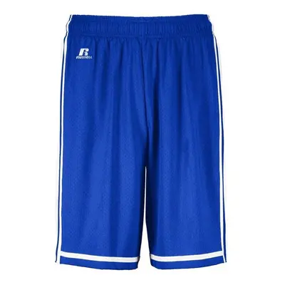 Russell 4B2VTM.ROW.L Adult Legacy Basketball Shorts, Royal & White - Large