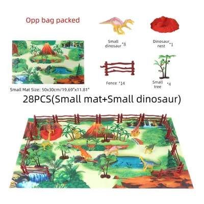 (28 Pcs) 28/33/34/63/65Pcs Multi-style Diecast Dinosaurs Model Play Set Educational Toy with Pla