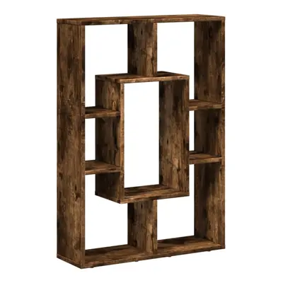 (smoked oak) vidaXL Bookcase Bookshelf Rack Storage Cabinet Engineered Wood