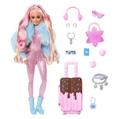 Barbie Extra Fly Doll with Snow-Themed Travel clothes & Accessories