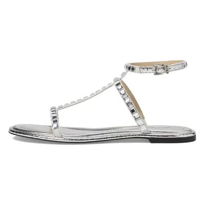 Michael Kors Celia Flat Sandal Silver M