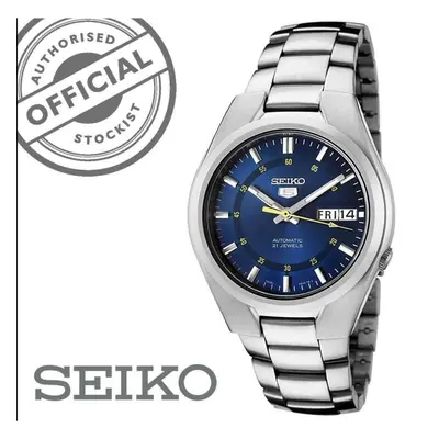 Seiko Automatic Stainless Steel Blue Dial 37mm Mens Watch SNK615K1