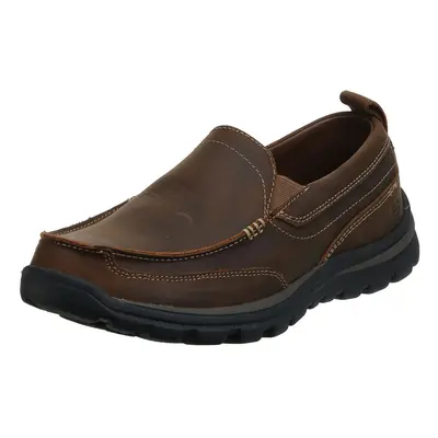 Skechers mens Superior gains Loafer Dark Brown X-Wide US