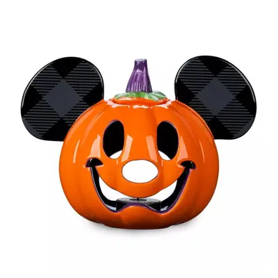 Disney Parks Mickey Mouse Halloween Jack O' Lantern Pumpkin Votive Cer