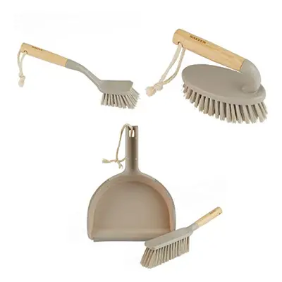 Salter COMBO-8200 3-Piece Cleaning Brush Set, Including Dish Brush, Scrubbing Brush, Dustpan & B