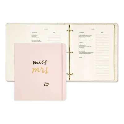 Kate Spade New York Blush Pink Bridal Wedding Planner Organizer Ring B